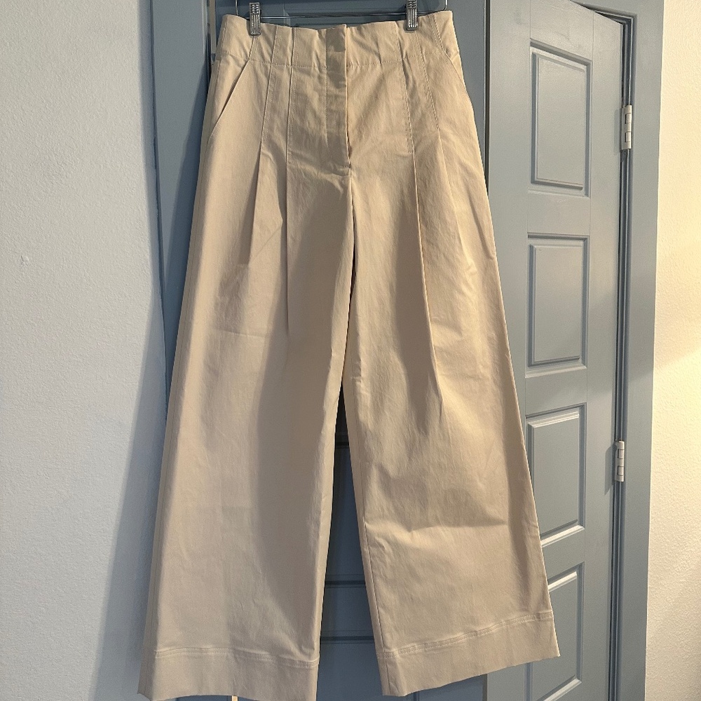 NWT ALC Bennett Pleated Wide Leg Pant in Beige- Size 6 - Picture 7 of 14